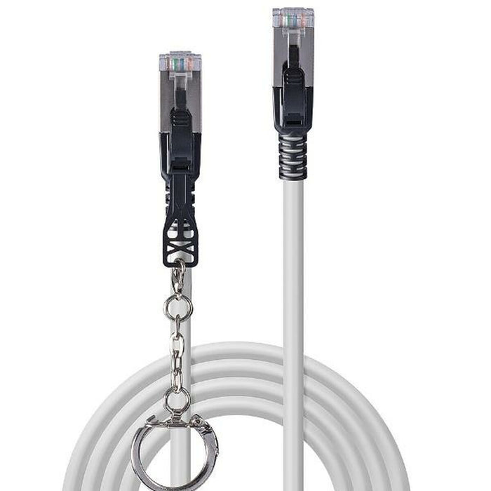 Cable de Red Rígido FTP Categoría 6 LINDY 47600 Gris 30 cm 1 unidad