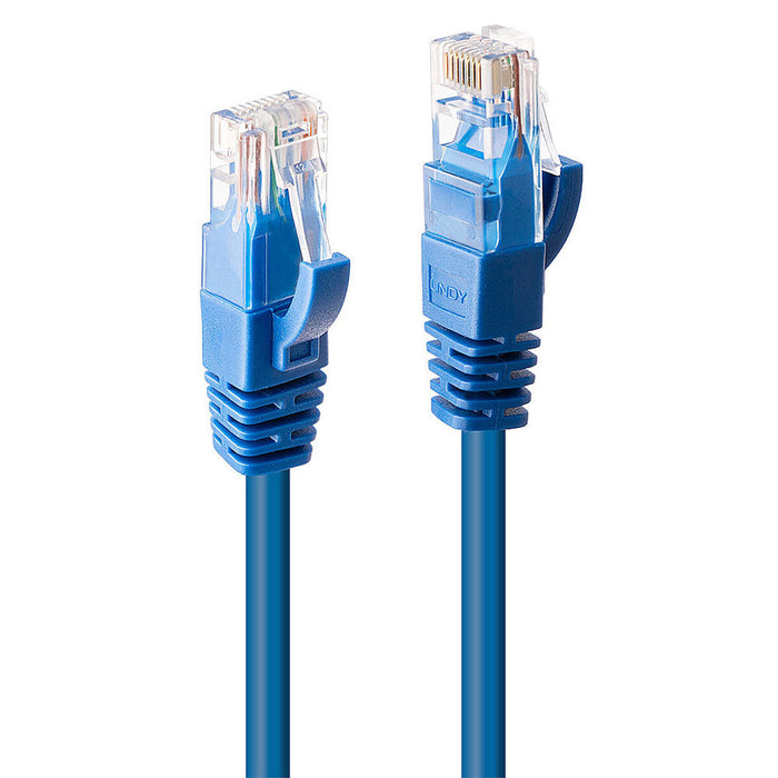 Cable de Red Rígido UTP Categoría 6 LINDY 48016 Azul 50 cm