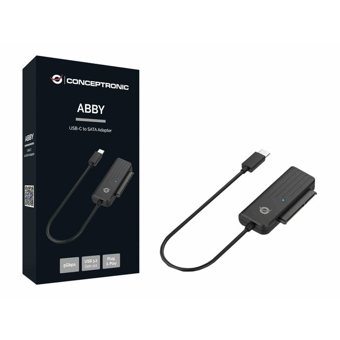 Adaptador USB a SATA para Disco Duro Conceptronic ABBY02B 2,5"