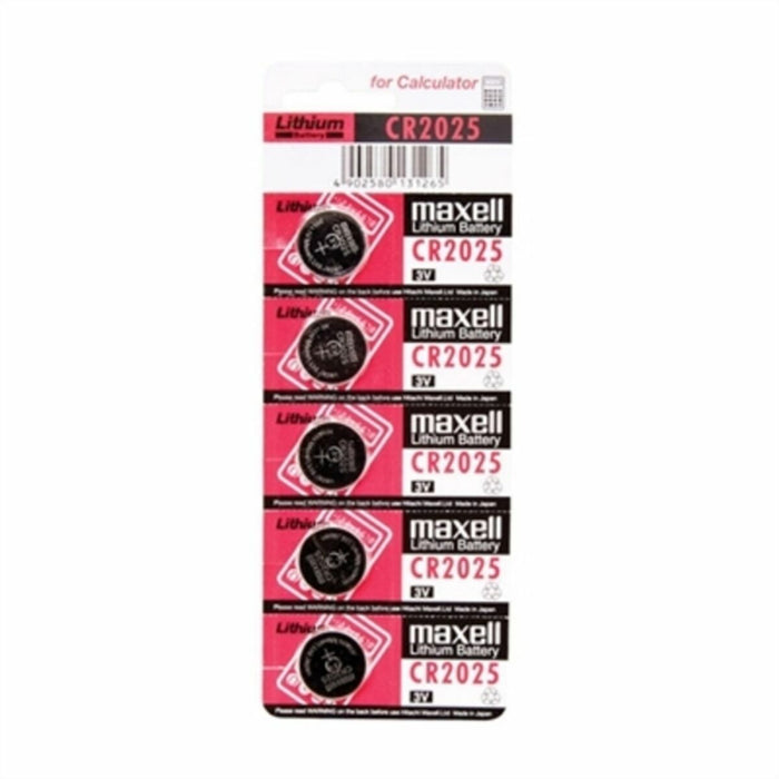 Lithium Button Batteries Maxell CR2025 3V 3 V CR2025 (5pcs)