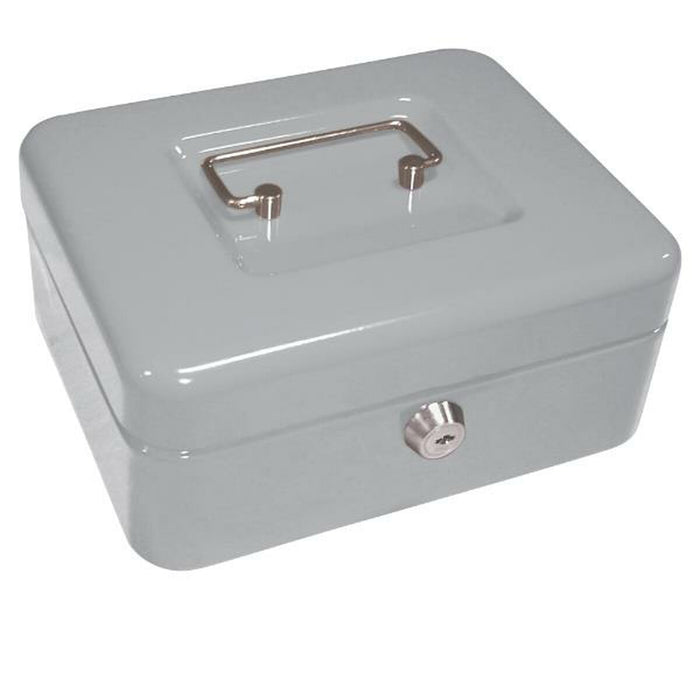 Safe-deposit box Q-Connect KF03320 Grey Metal 200 x 160 x 90 mm