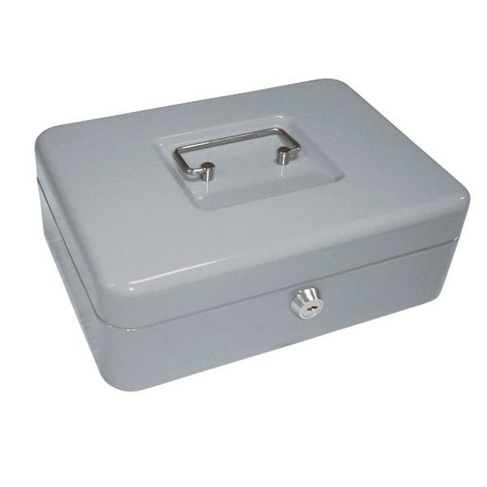 Safe-deposit box Q-Connect KF03324 Grey Metal 250 x 180 x 90 mm