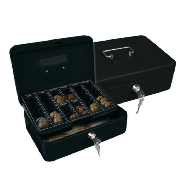 Safe-deposit box Q-Connect KF04277 Black Steel 200 x 160 x 90 mm