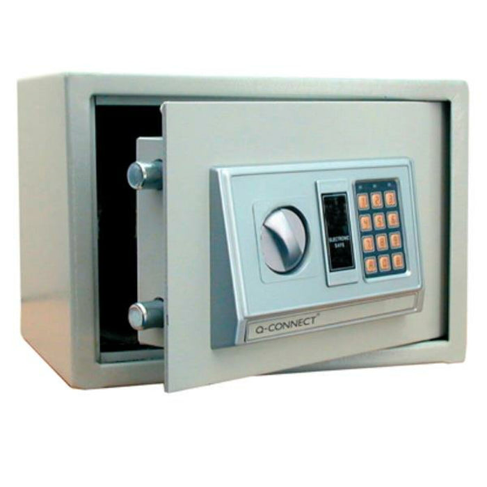 Safe Box with Electronic Lock Q-Connect KF04390 Grey Steel 310 x 200 x 200 mm 10 L