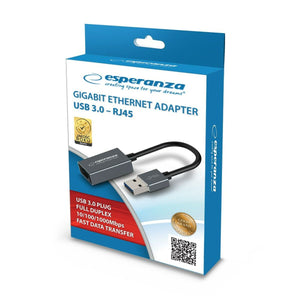 Adaptador USB a Ethernet Esperanza ENA101 18 cm