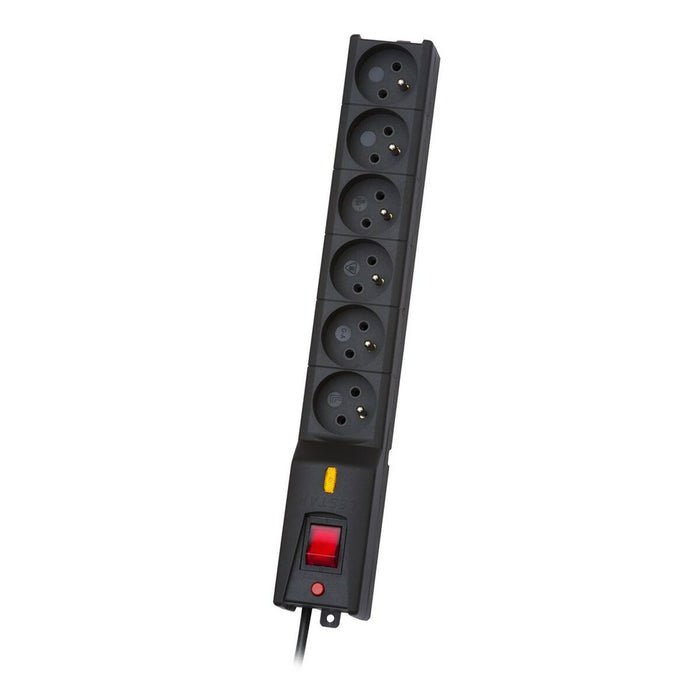 Regleta Enchufes 6 Tomas con Interruptor Lestar LX 610 G-A K.:CZ 1,5M 1,5 m 5,2 x 3,8 x 35,5 cm