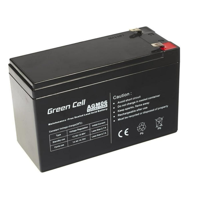 Battery for Uninterruptible Power Supply System UPS Green Cell AGM06 9 Ah 12 V