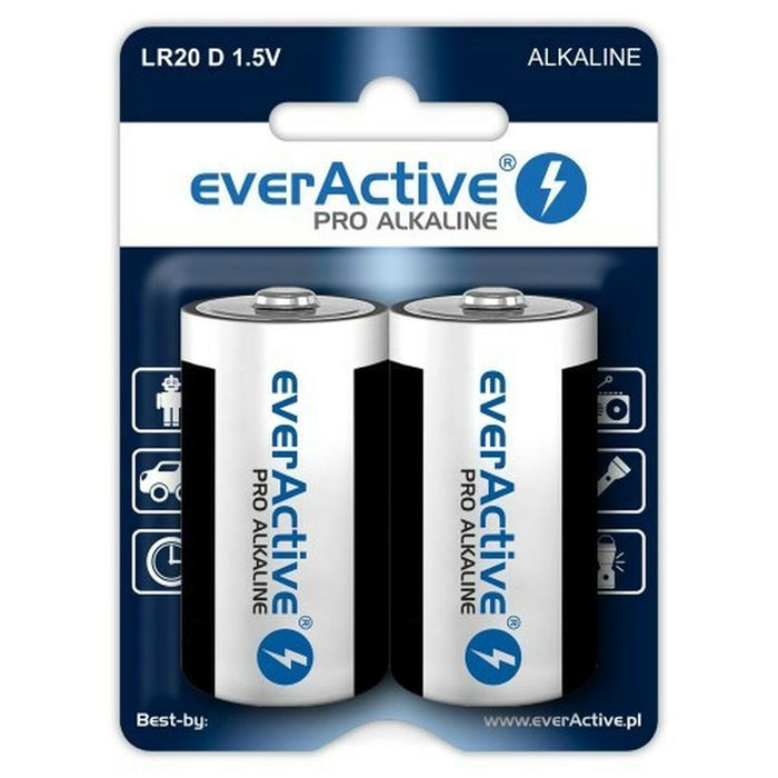 Pilas EverActive LR20 1,5 V (2 Unidades)