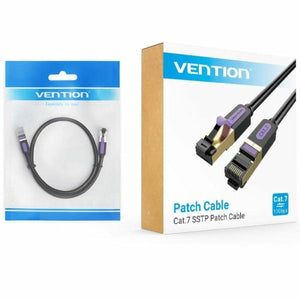 UTP Category 6 Rigid Network Cable Vention ICDBF Black 1 m