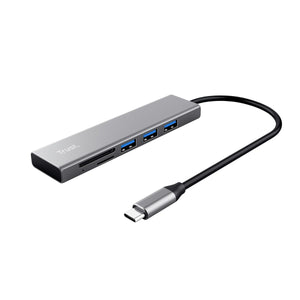 USB Hub Trust 24191 Silver (1 Unit)