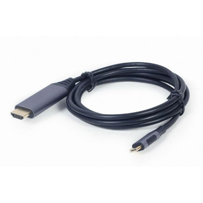 Cable USB-C a HDMI GEMBIRD CC-USB3C-HDMI-01-6 Negro Gris 1,8 m